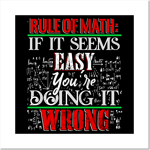 Rule of Math Wall Art by Dojaja